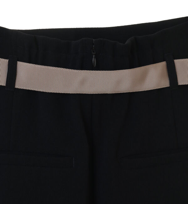 Liesse「バックサテンバイカラーベルトスカート」|スカート|