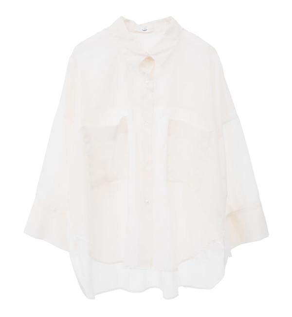 Liesse「《大草直子さん着用》シアーショートシャツ」|シャツ・ブラウス|