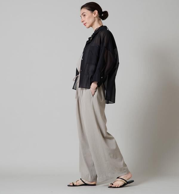 Liesse「《大草直子さん着用》シアーショートシャツ」|シャツ・ブラウス|