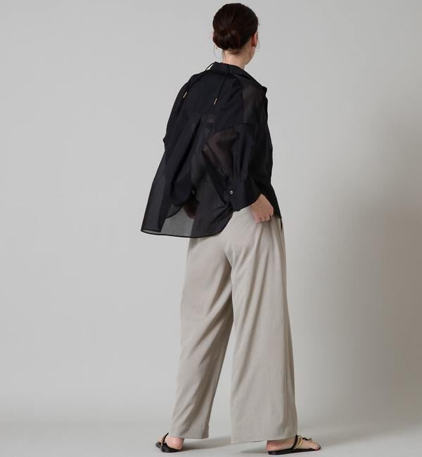 Liesse「《大草直子さん着用》シアーショートシャツ」|シャツ・ブラウス|