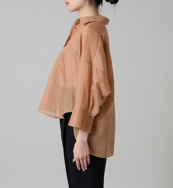 Liesse「《大草直子さん着用》シアーショートシャツ」|シャツ・ブラウス|