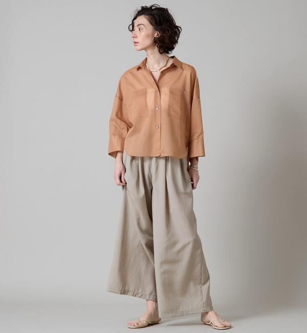 Liesse「《大草直子さん着用》シアーショートシャツ」|シャツ・ブラウス|