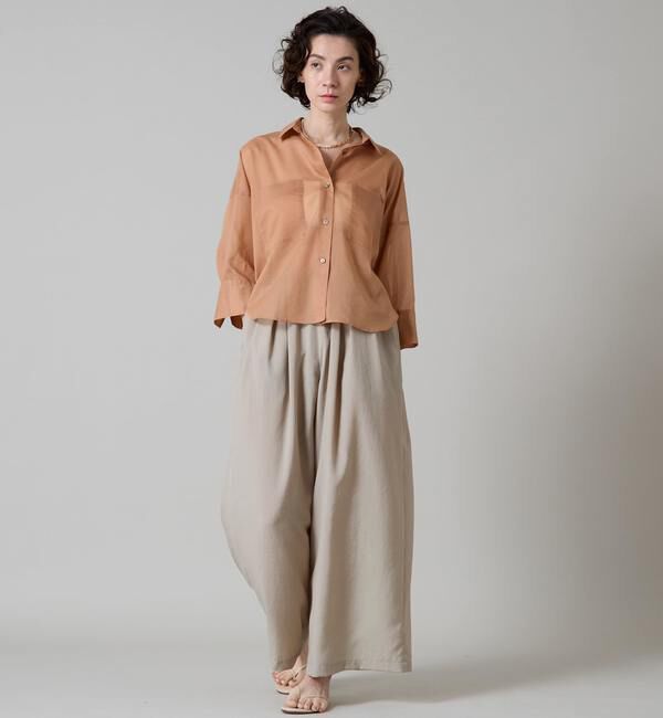 Liesse「《大草直子さん着用》シアーショートシャツ」|シャツ・ブラウス|