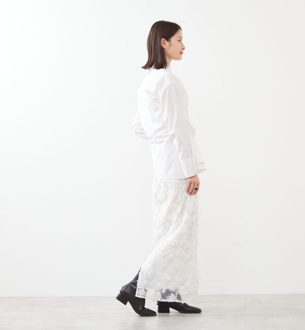 Soffitto「チュール刺繍Iラインスカート」|スカート|