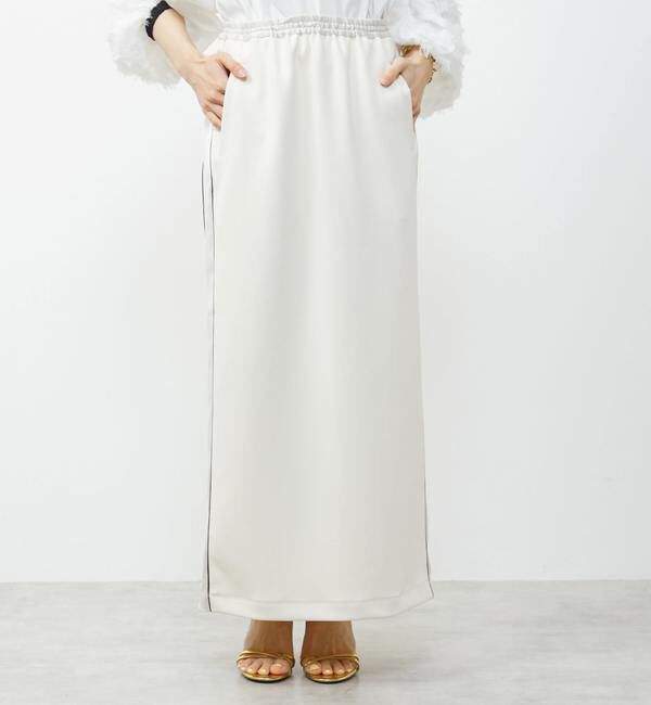 Soffitto「ダンボールニットライン入りスカート」|スカート|オフホワイト