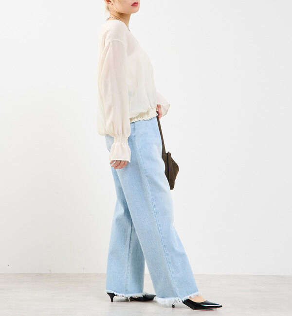 Soffitto「深Vネックブラウス」|シャツ・ブラウス|