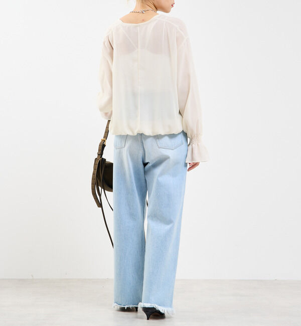 Soffitto「深Vネックブラウス」|シャツ・ブラウス|