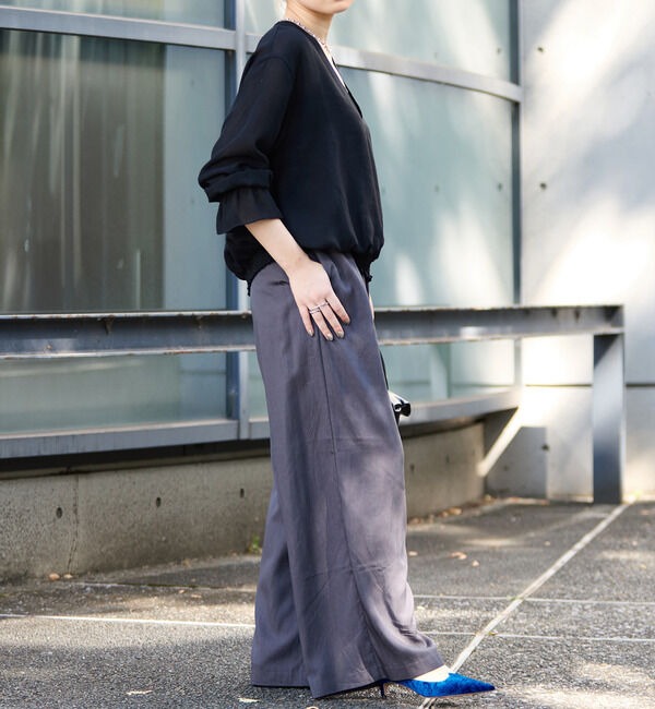 Soffitto「深Vネックブラウス」|シャツ・ブラウス|