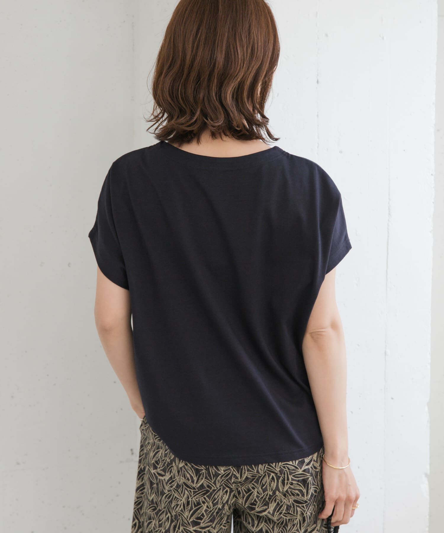 URBAN RESEARCH DOORS「ドライコットンボートネックプルオーバー」|Tシャツ・カットソー|