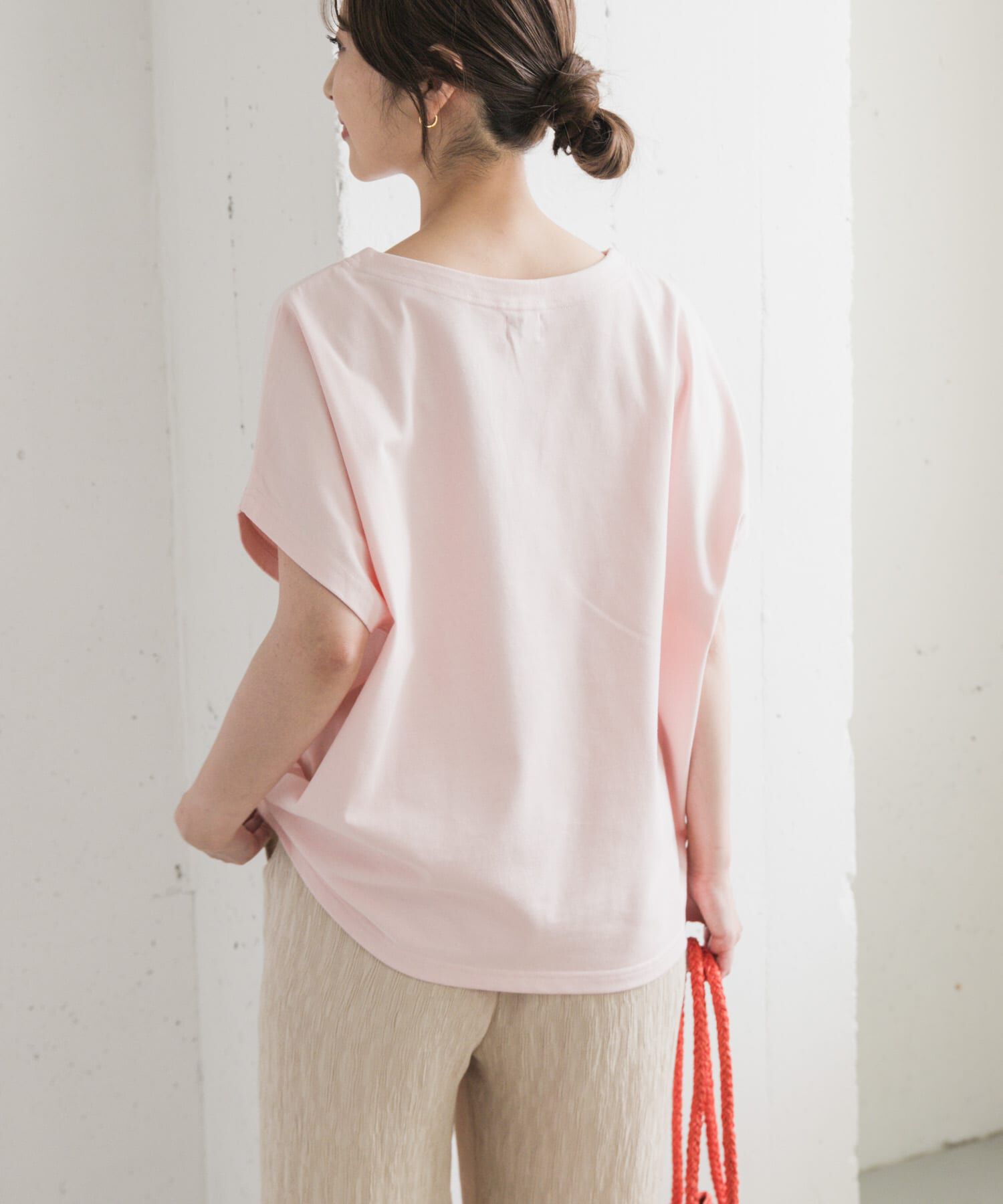 URBAN RESEARCH DOORS「ドライコットンボートネックプルオーバー」|Tシャツ・カットソー|