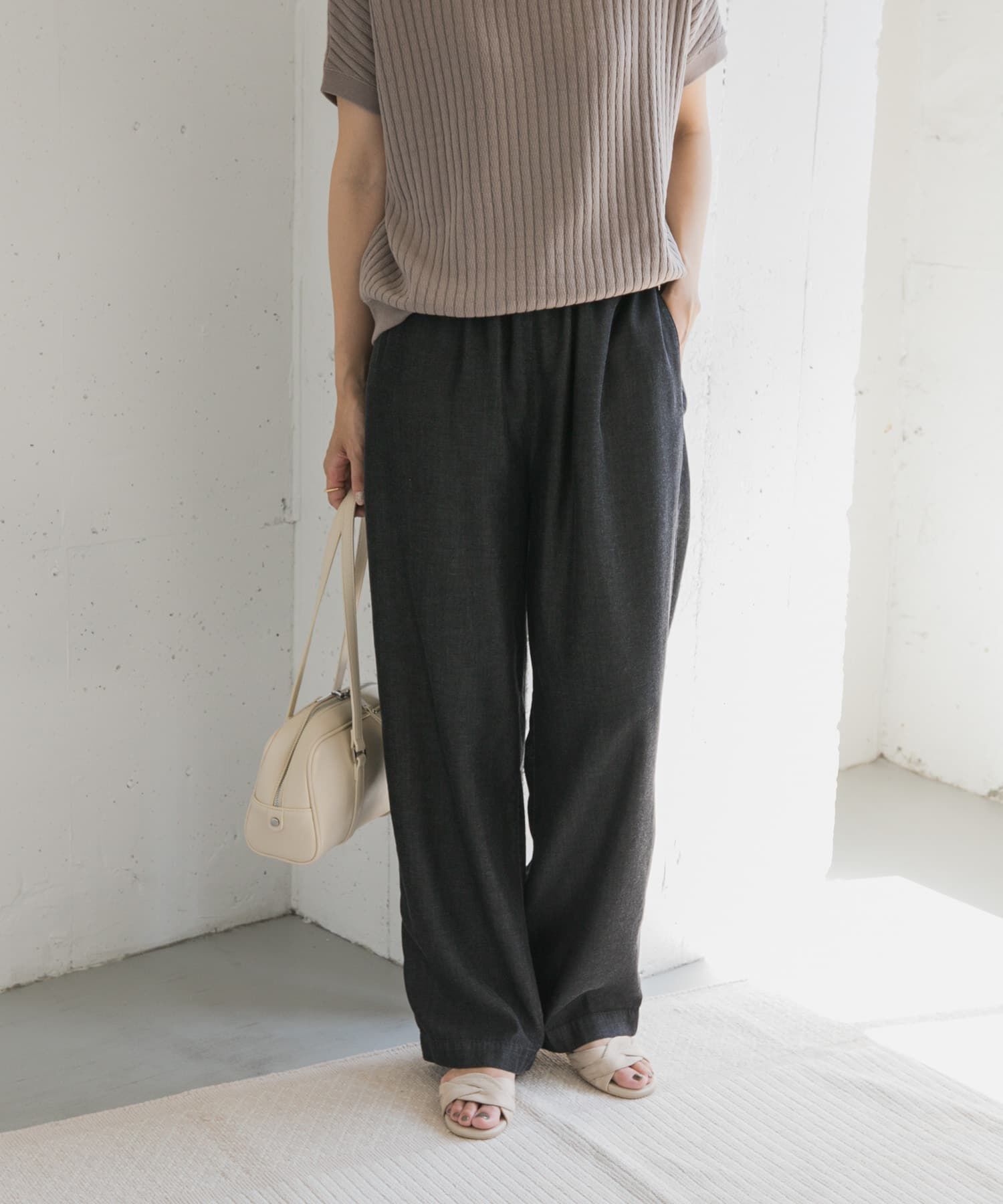 URBAN RESEARCH DOORS「リヨセルデニムイージーパンツ」|デニム|