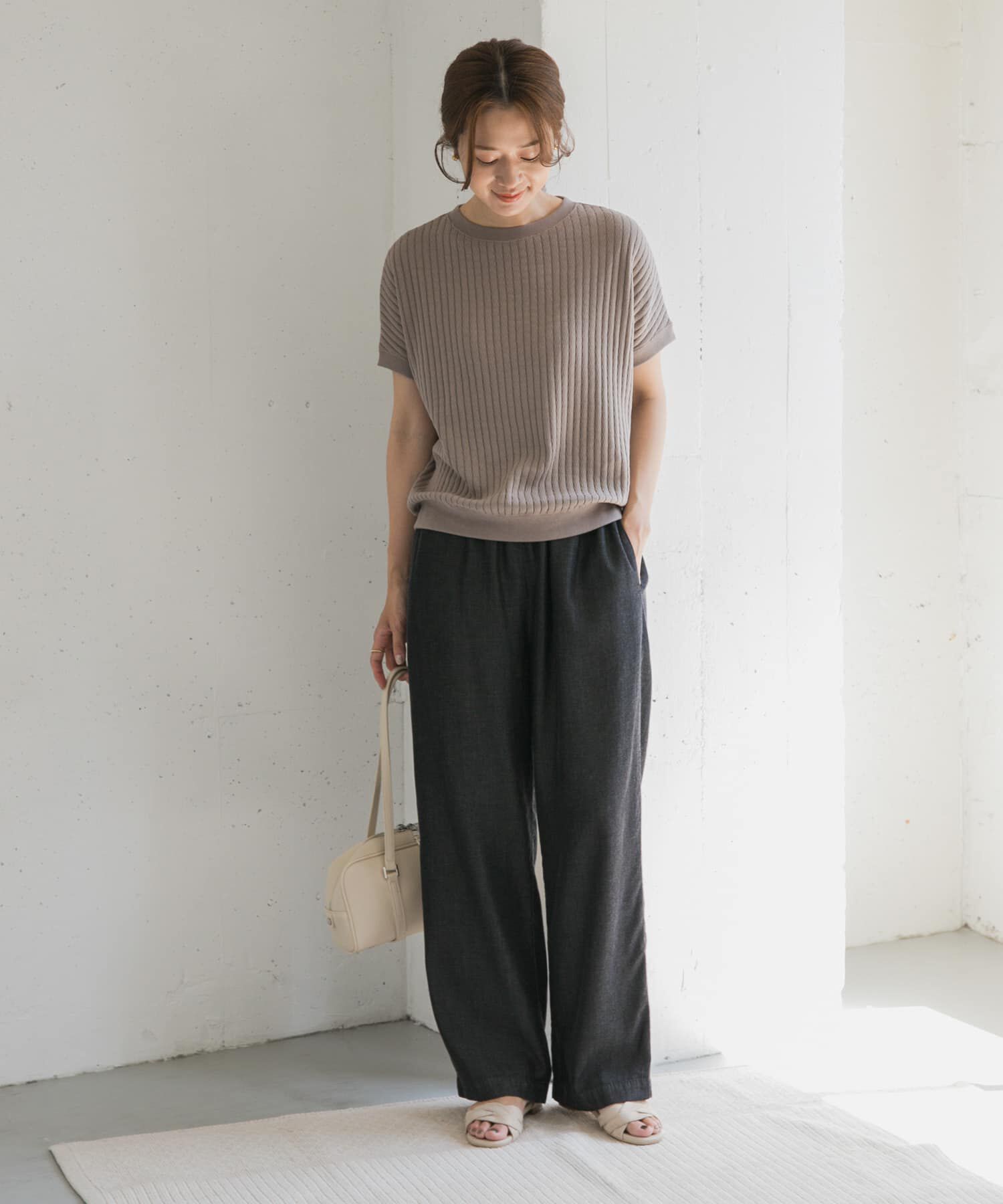 URBAN RESEARCH DOORS「リヨセルデニムイージーパンツ」|デニム|