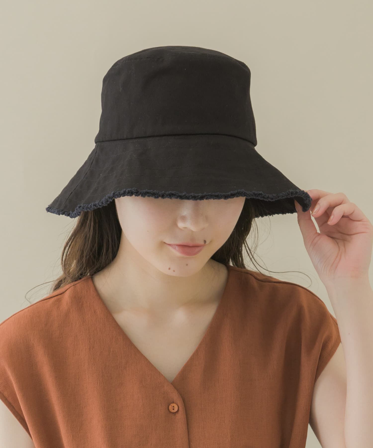 SMELLY「ツイルフリンジバケットハット」|ハット|