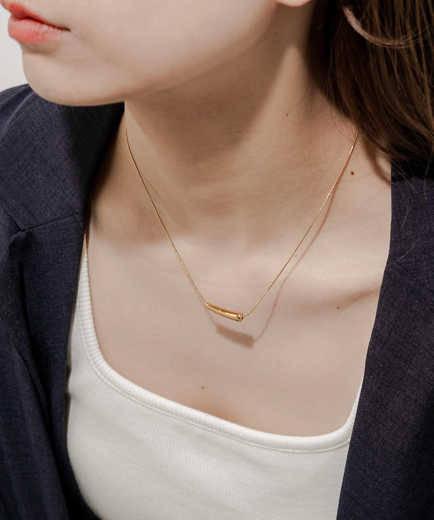 SMELLY「ステンレスワントップネックレス」|ネックレス|ゴールド
