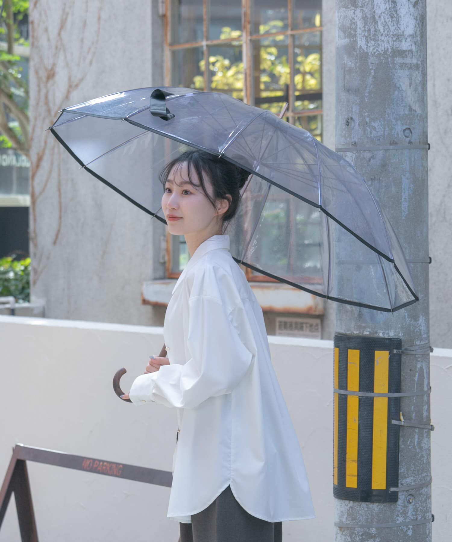 SMELLY「Wpc.　ユニセックス 12Kプラスチックアンブレラ」|傘|ネイビー