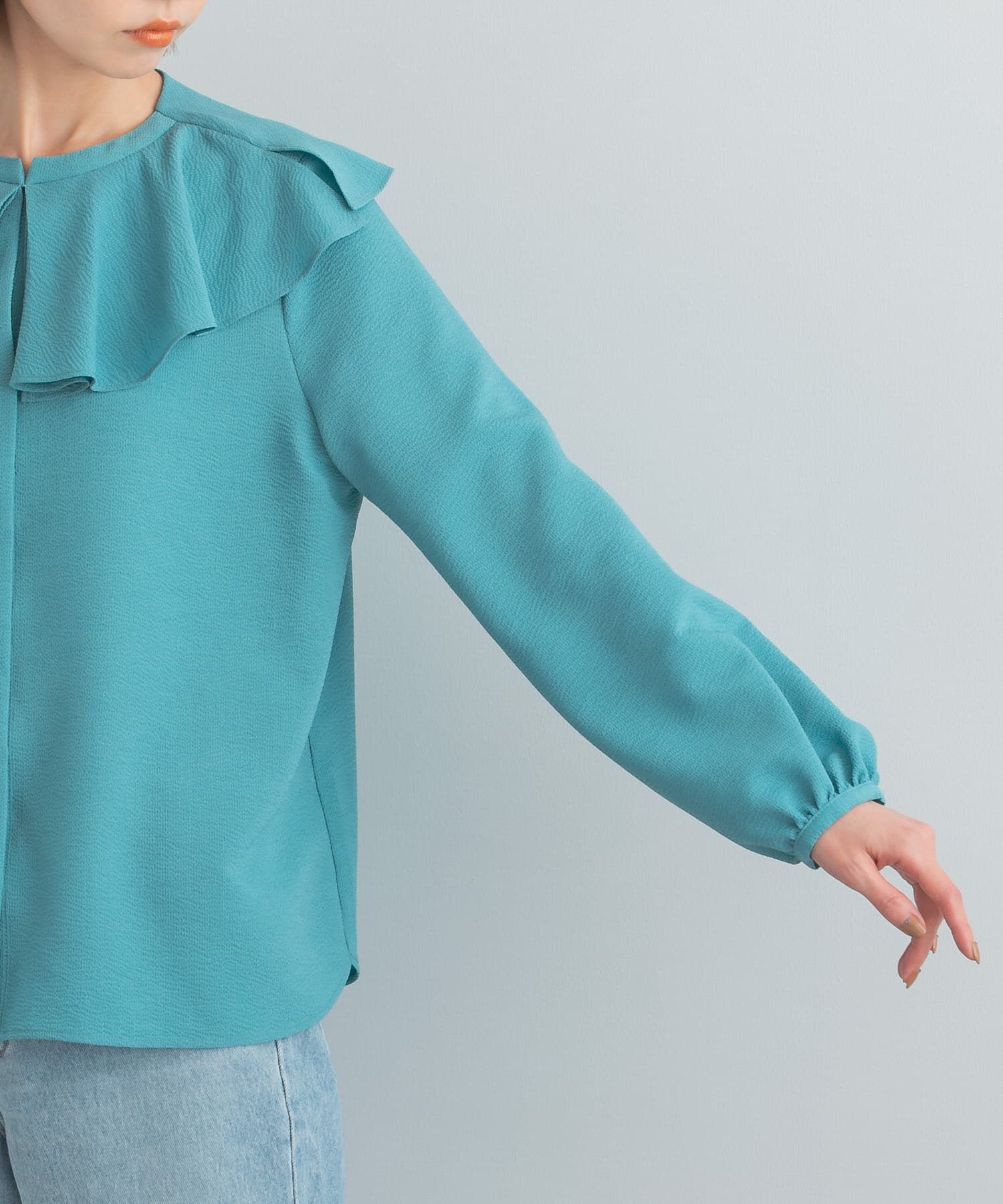 URBAN RESEARCH ROSSO「楊柳フリルブラウス」|シャツ・ブラウス|