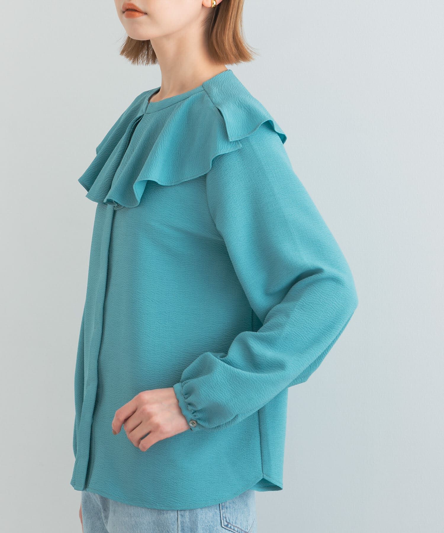 URBAN RESEARCH ROSSO「楊柳フリルブラウス」|シャツ・ブラウス|