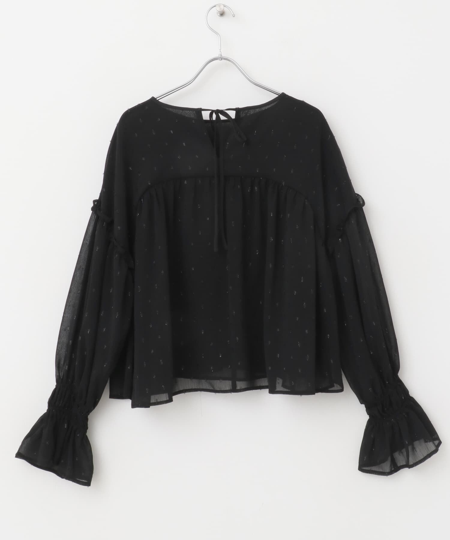 URBAN RESEARCH ROSSO「カットジャガードフリルブラウス」|シャツ・ブラウス|