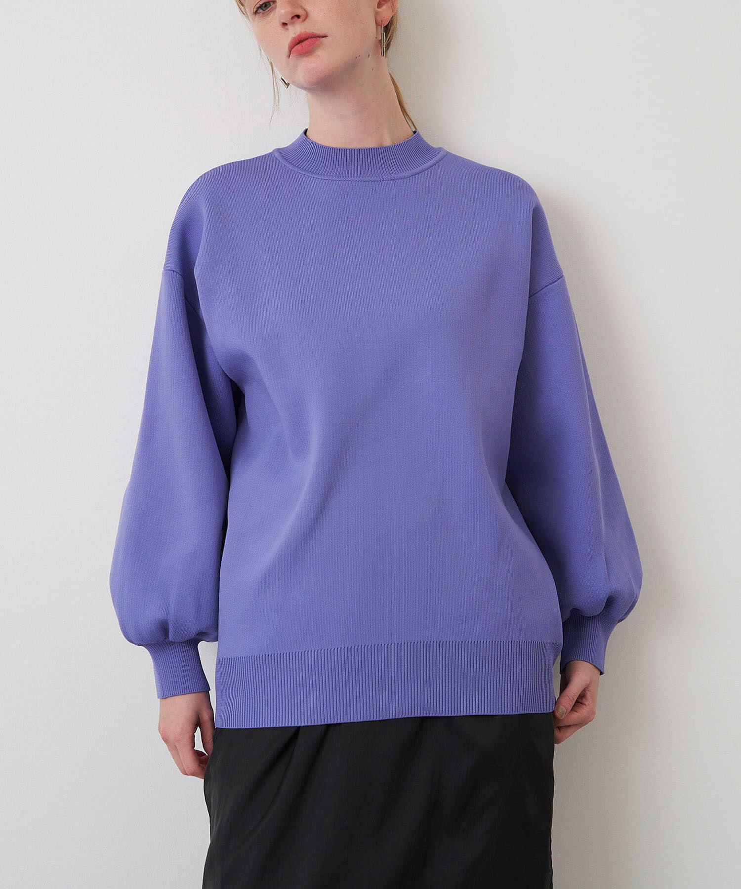 URBAN RESEARCH ROSSO「ELENDEEK　FORM SLEEVE OVER KNIT」|ニット・セーター|パープル