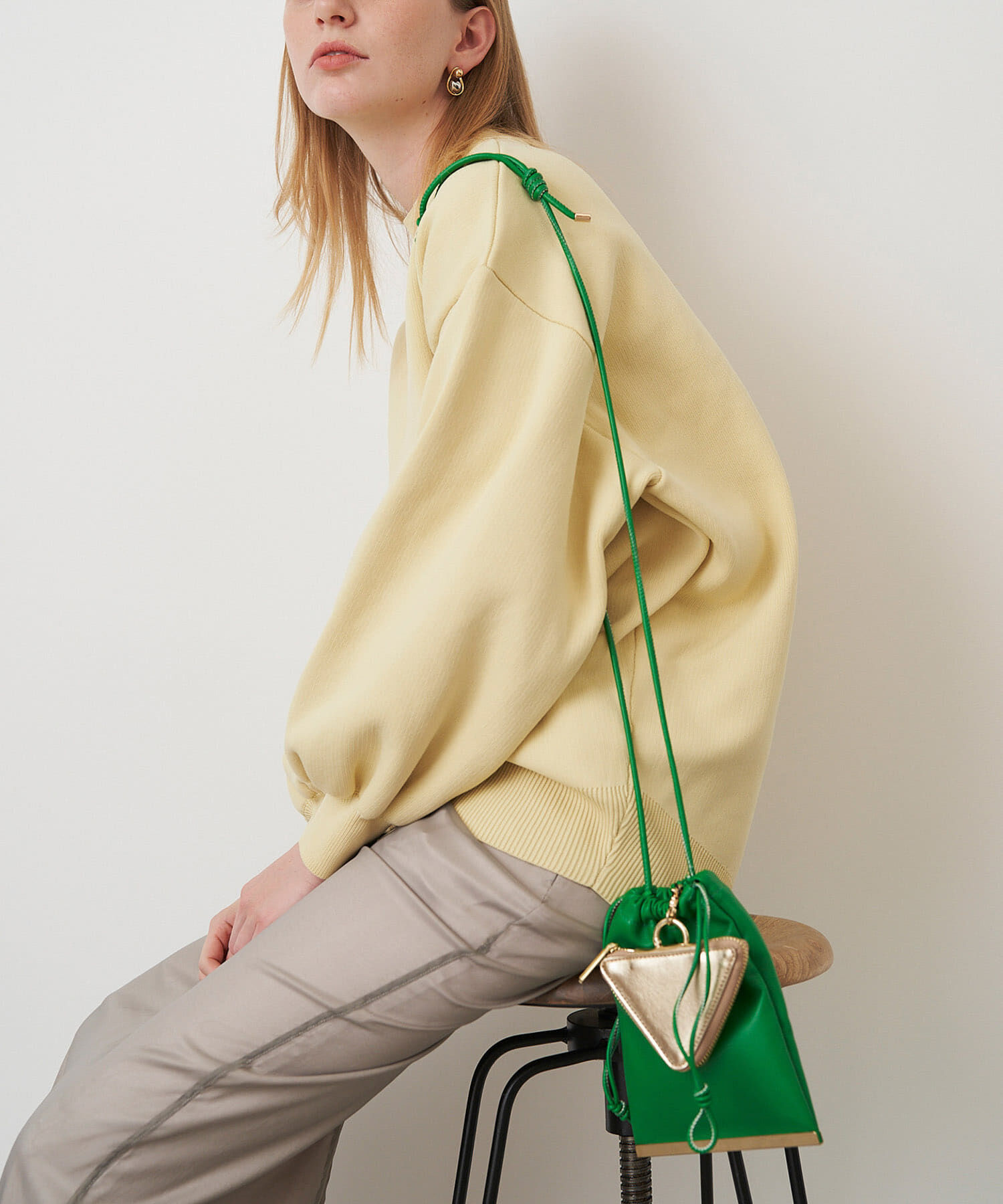 URBAN RESEARCH ROSSO「ELENDEEK　FORM SLEEVE OVER KNIT」|ニット・セーター|