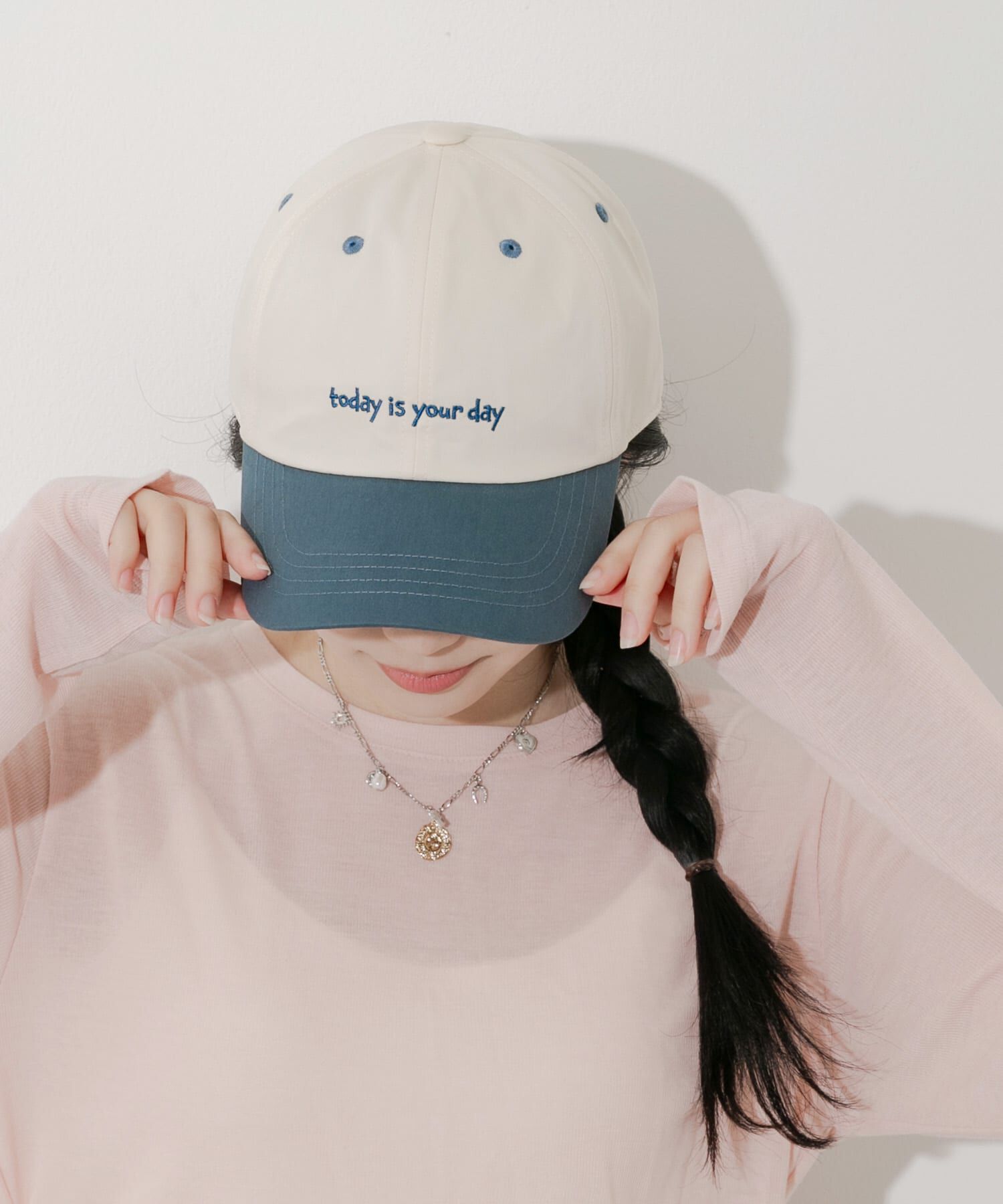 SMELLY「バイカラーコットンキャップ」|キャップ・キャスケット|ブルー系その他