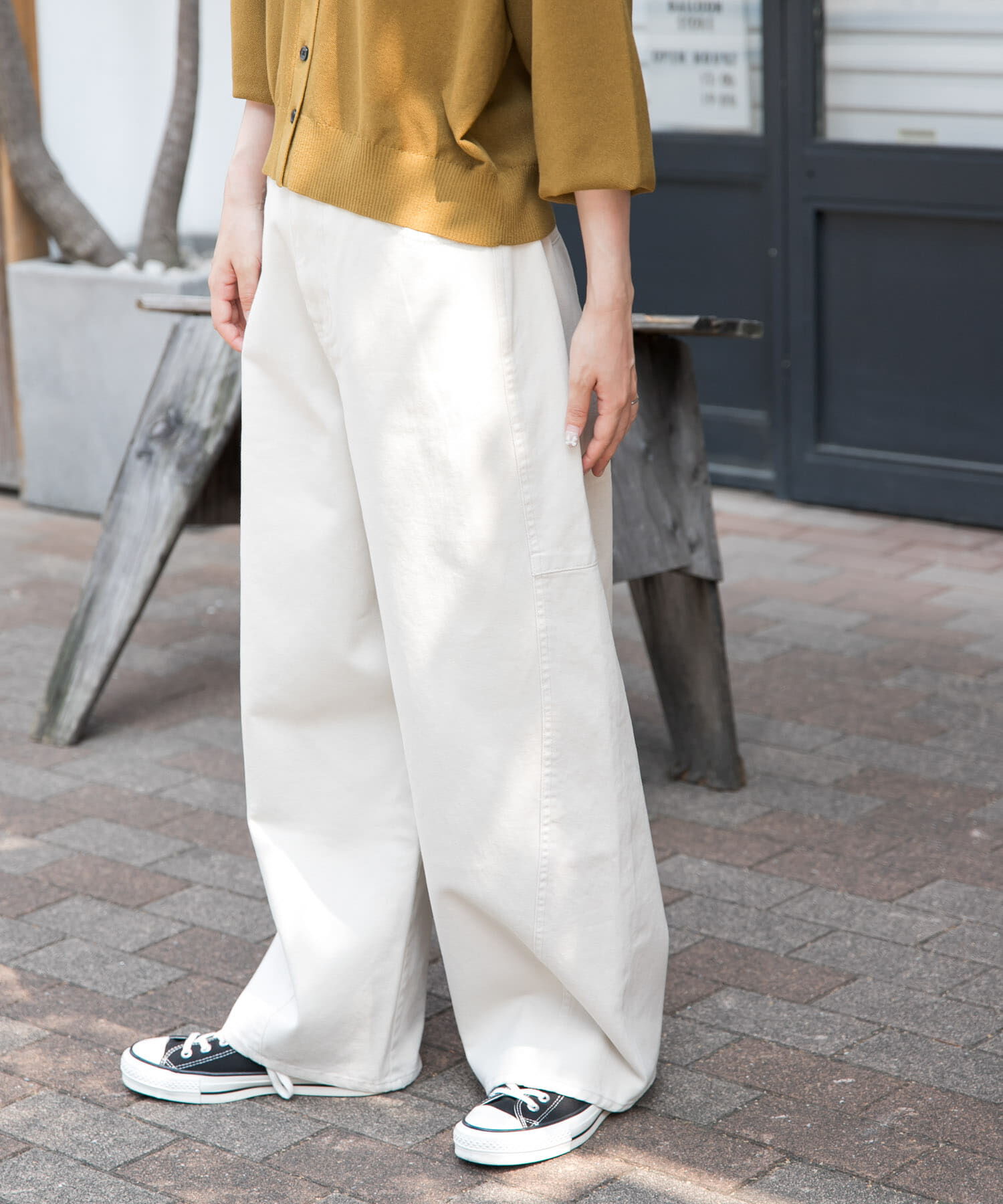 URBAN RESEARCH DOORS「FORK&SPOON　ガーメントダイツイルカーブパンツ」|その他|