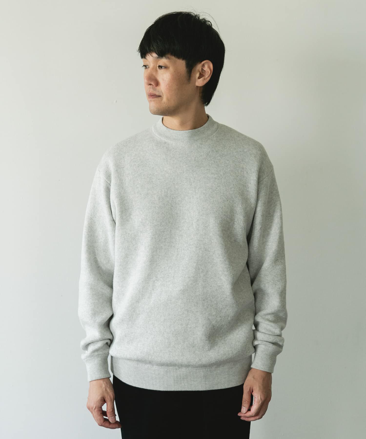 URBAN RESEARCH DOORS「『一部WEB限定カラー』コットンウール クルーネックニット」|ニット・セーター|