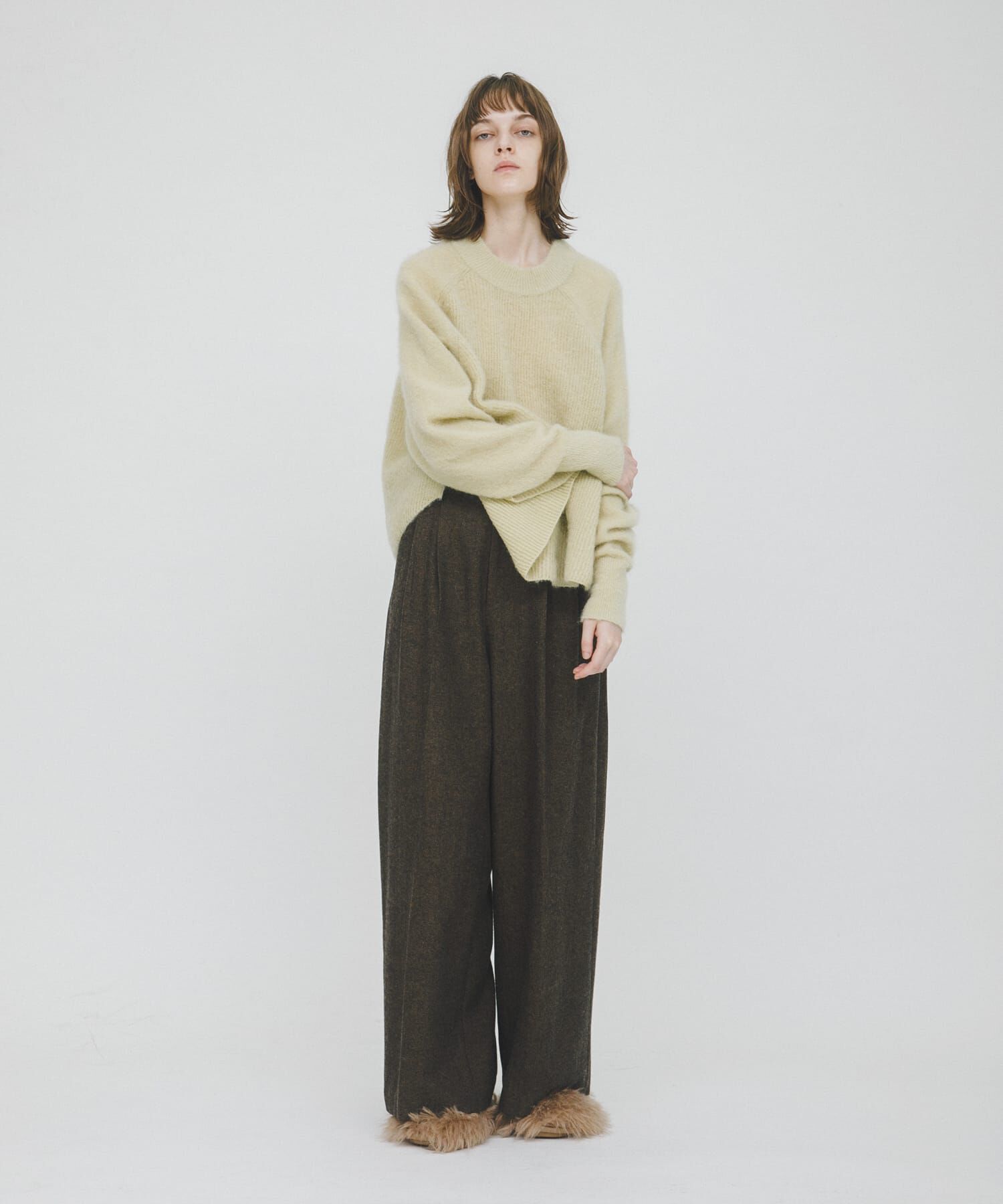 LAATO「straight wide tuck pants」|その他|