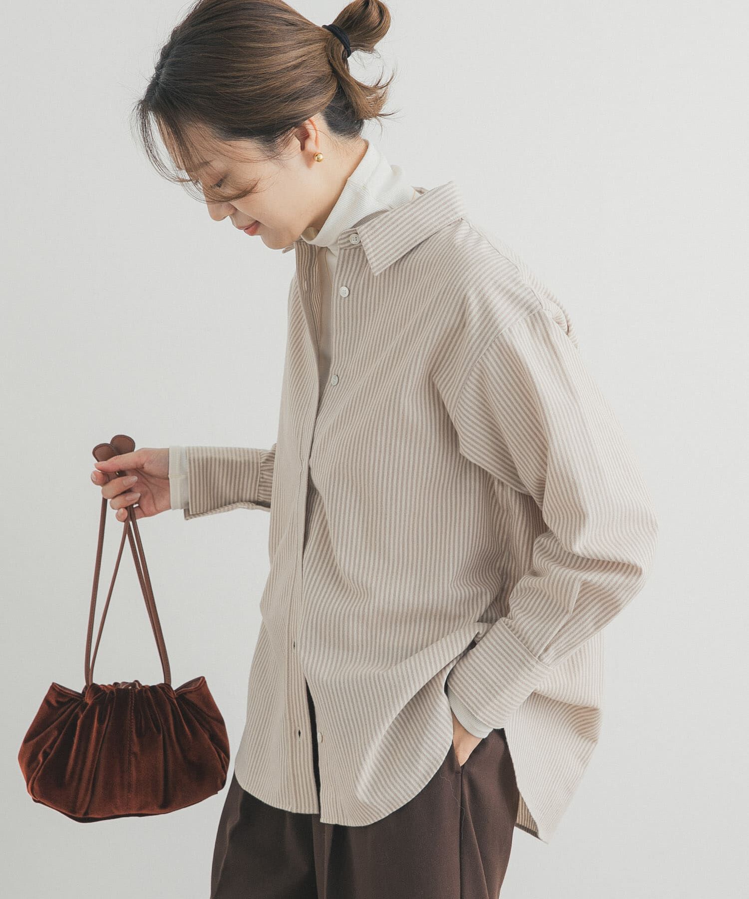 URBAN RESEARCH DOORS「起毛レギュラーカラーシャツ」|シャツ・ブラウス|