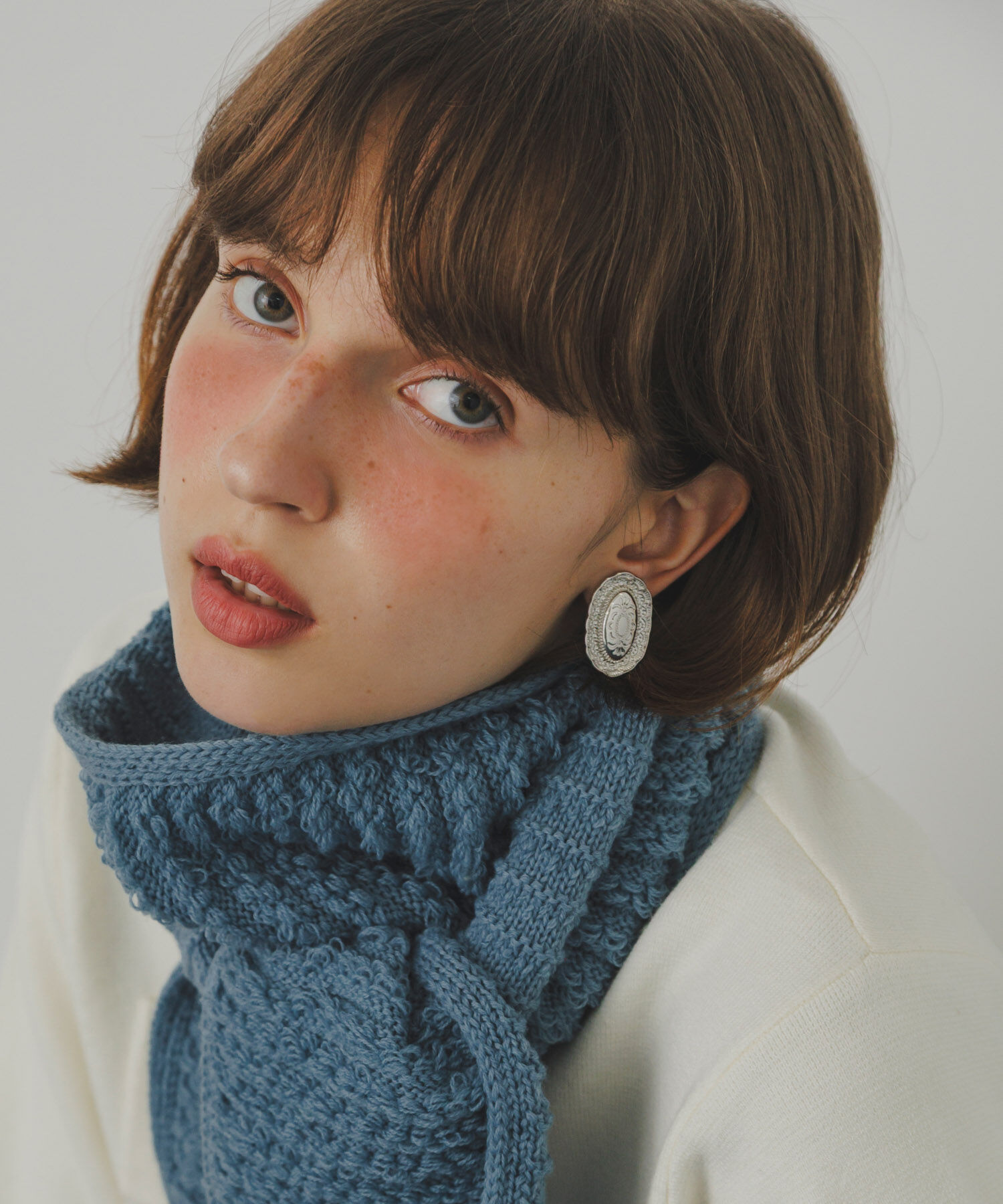 SMELLY「オーバルコンチョイヤリング」|イヤリング|