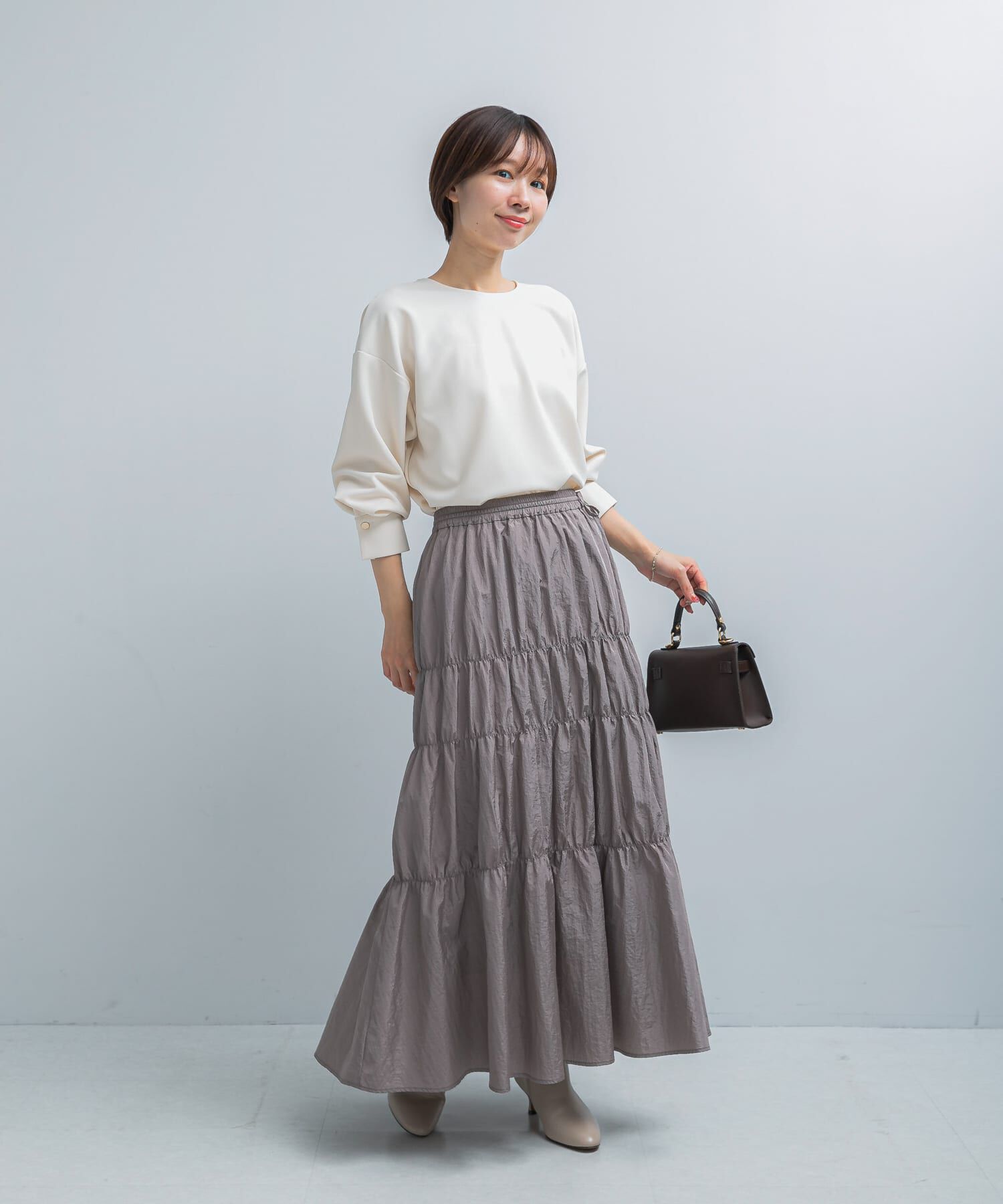 URBAN RESEARCH ROSSO「ブライトシャーリングスカート」|スカート|