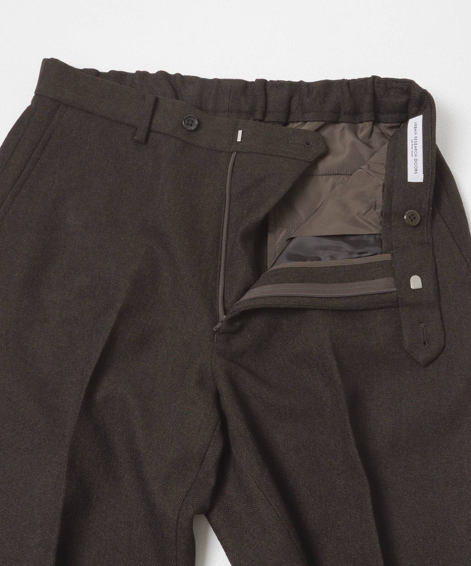 URBAN RESEARCH DOORS「LIFE STYLE TAILOR　ツイードライクコンフォータブルパンツ」|スラックス|