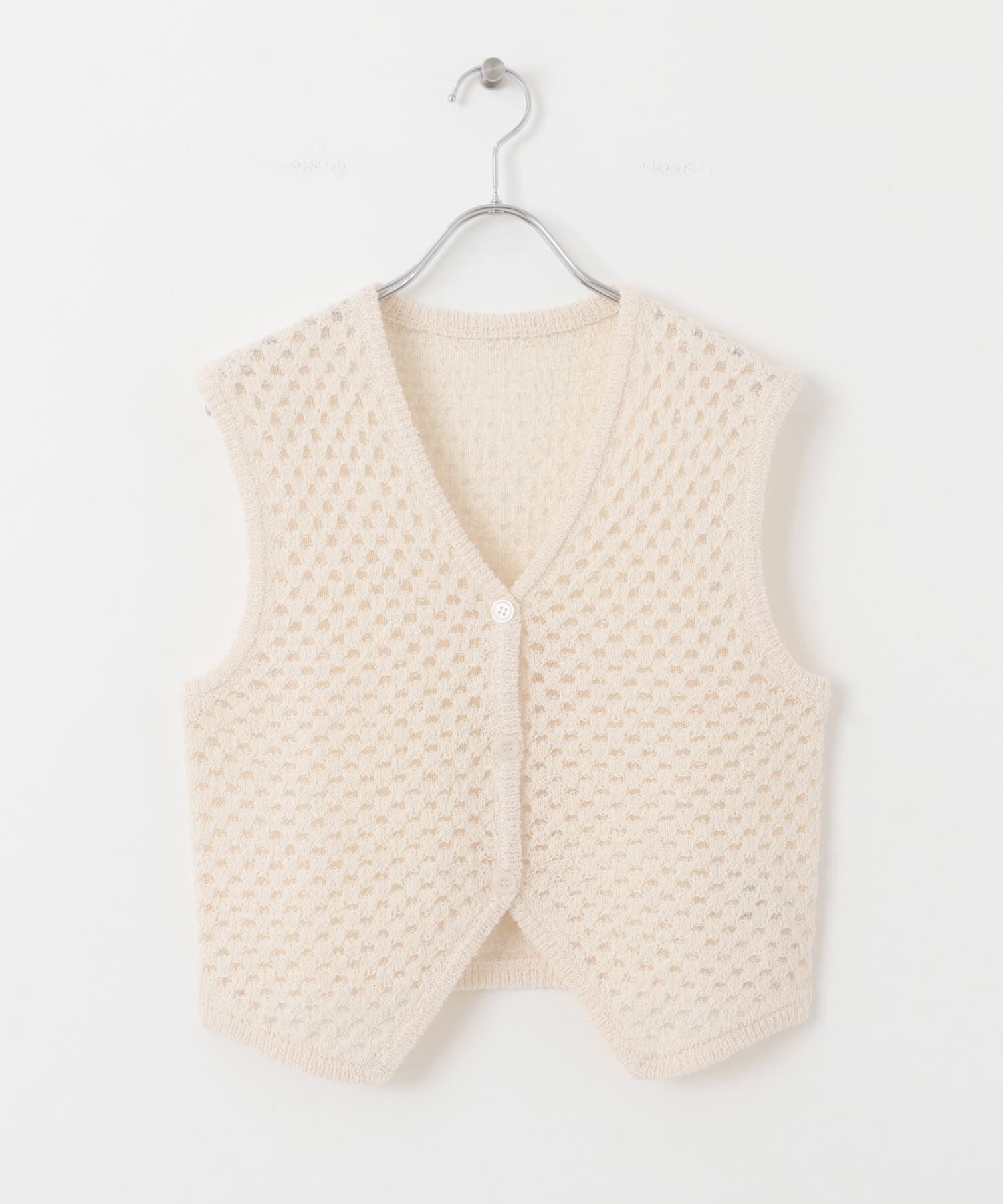  「ループヤーンメッシュベスト」|ベスト・ジレ|