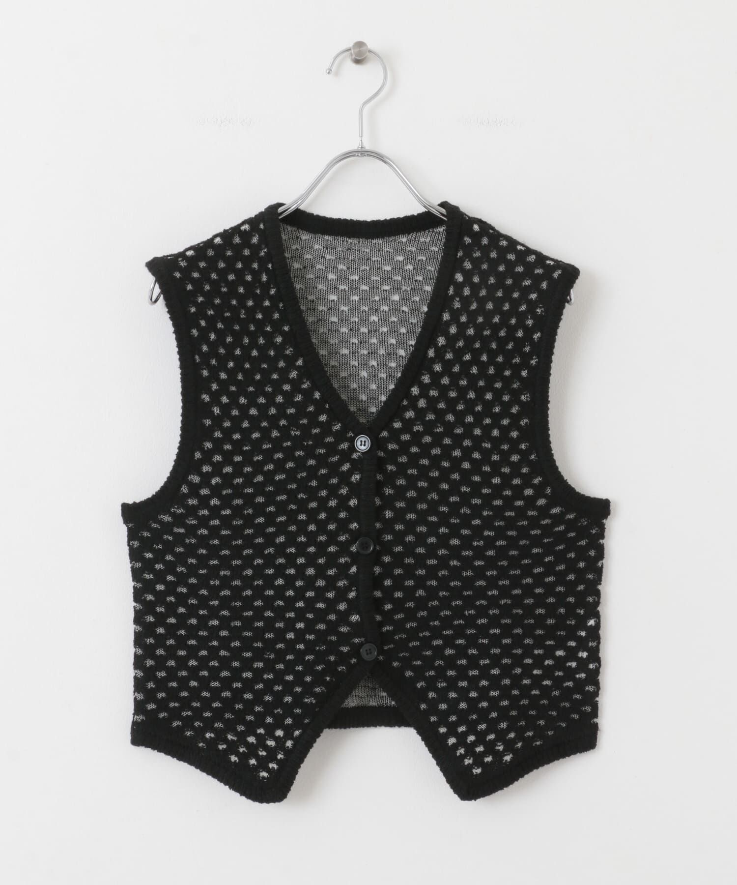  「ループヤーンメッシュベスト」|ベスト・ジレ|