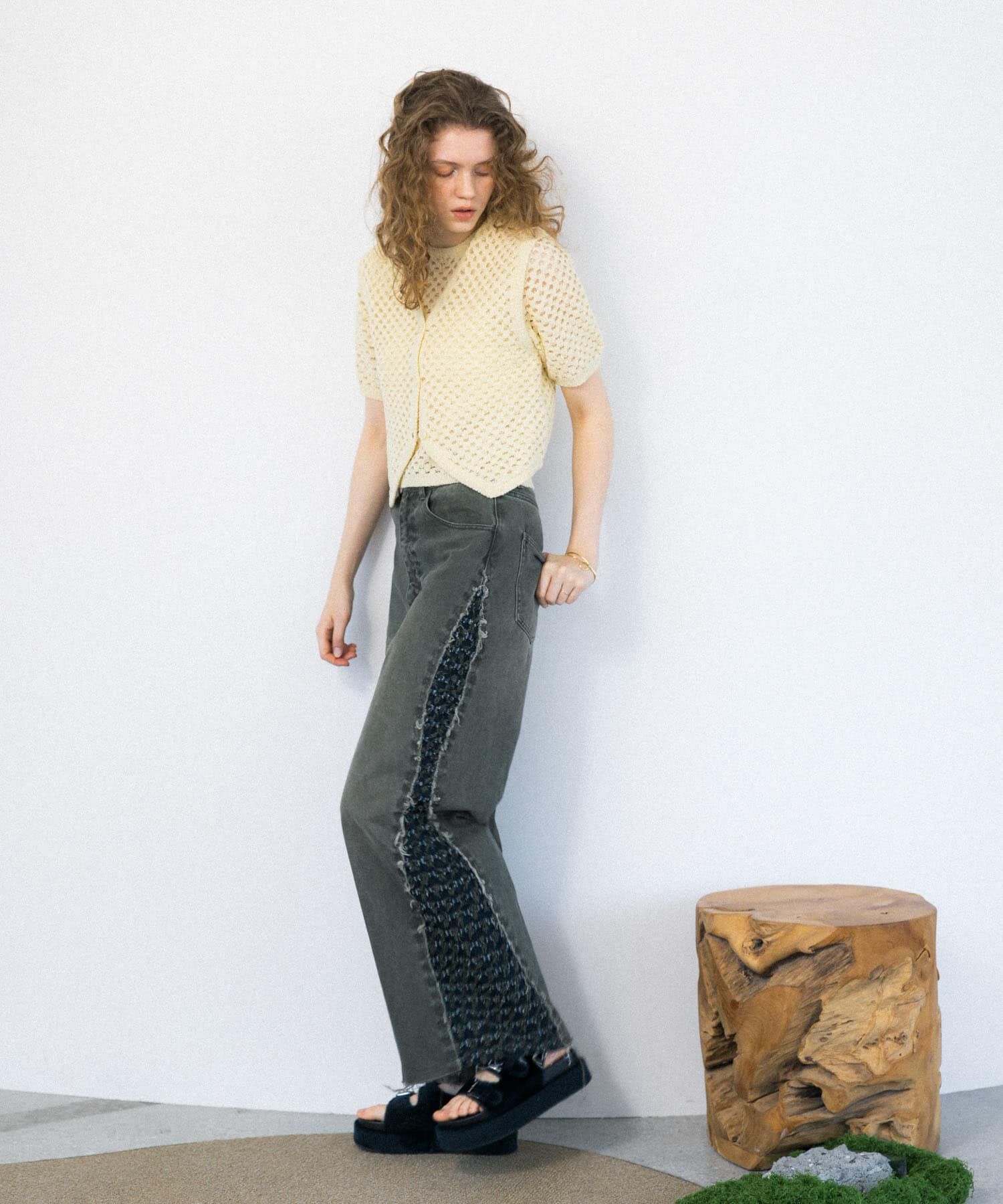  「ループヤーンメッシュベスト」|ベスト・ジレ|