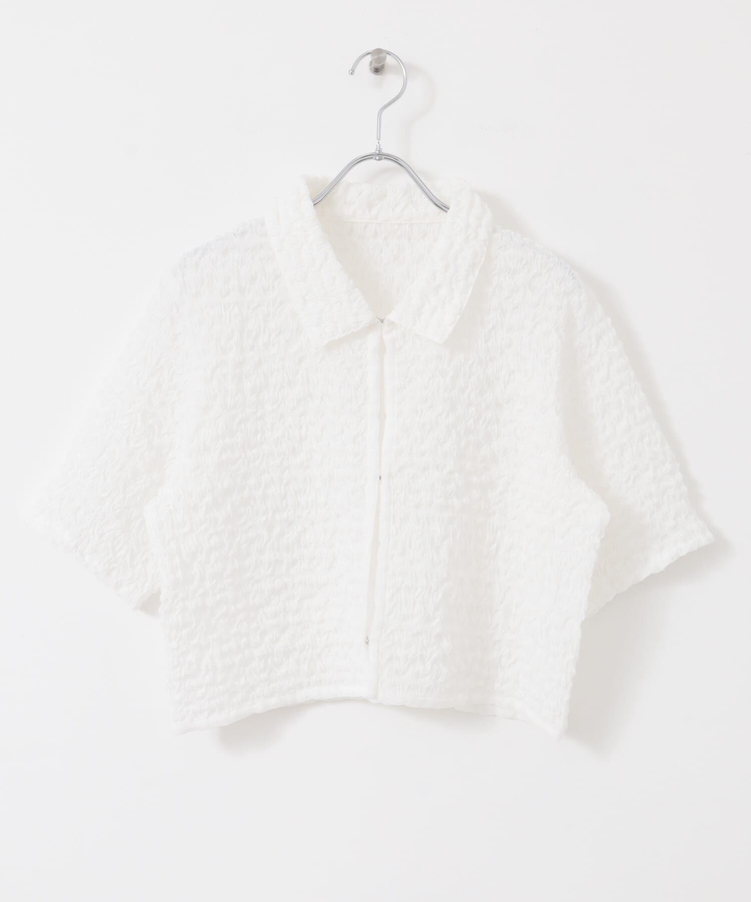  「ポップコーンクロップドシャツ」|シャツ・ブラウス|