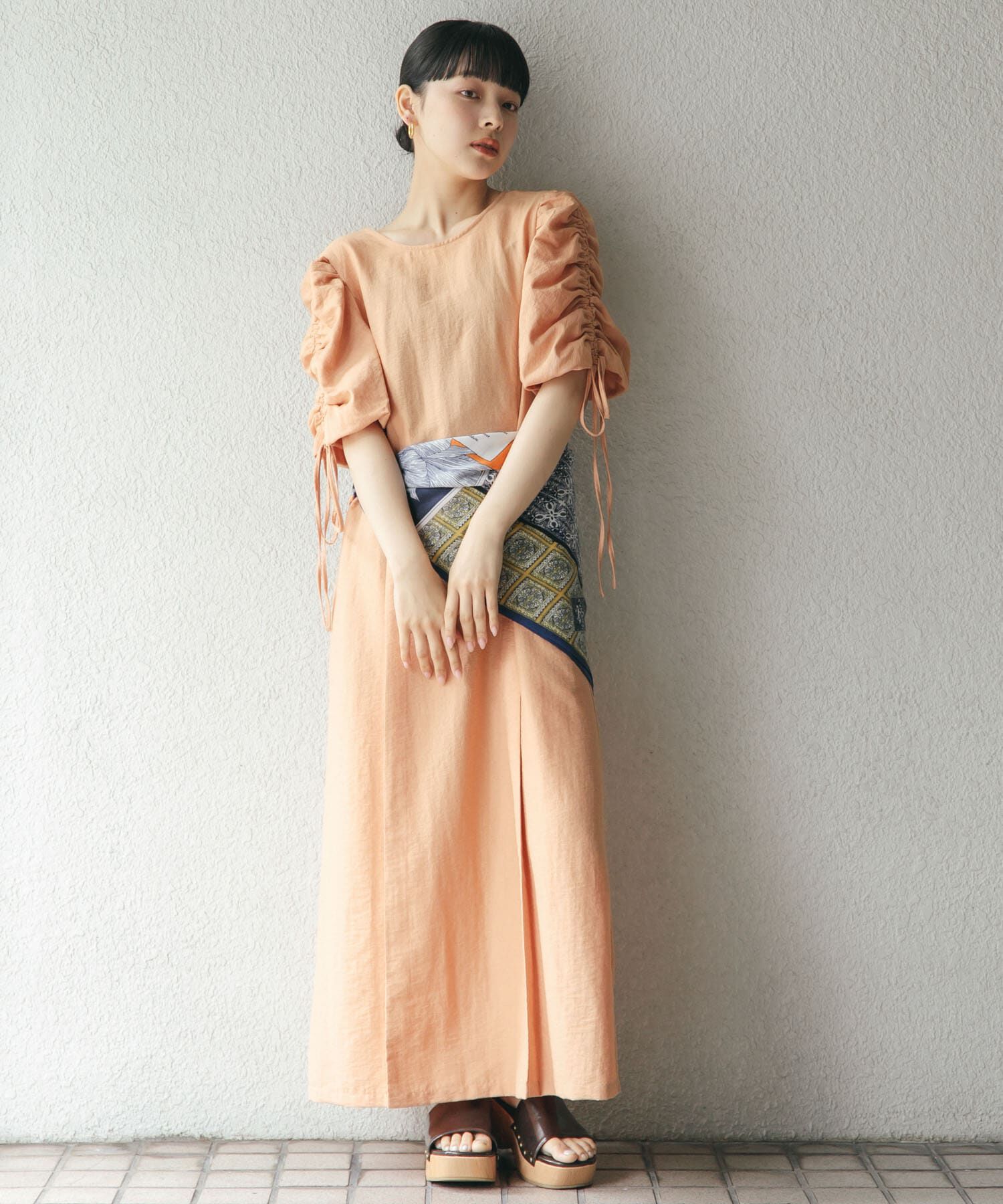  「『2サイズ展開』ドロストスリーブワンピース」|ワンピース|