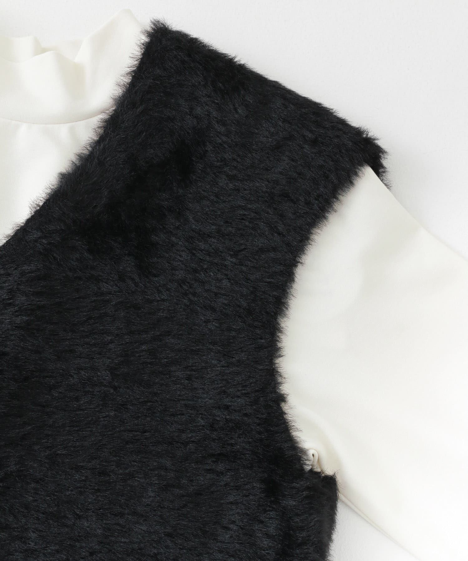 SENSE OF PLACE by URBAN RESEARCH「シャギーベストレイヤードワンピース」|ワンピース|