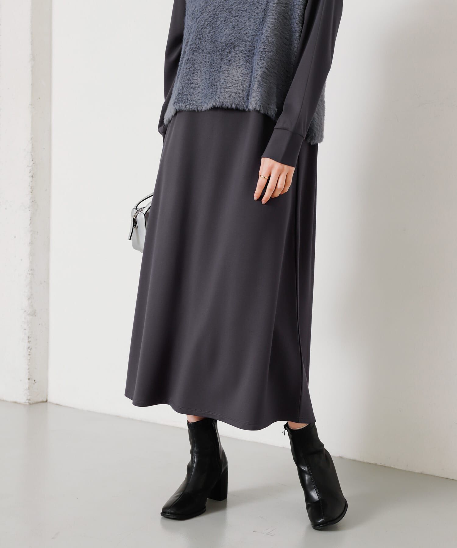 SENSE OF PLACE by URBAN RESEARCH「シャギーベストレイヤードワンピース」|ワンピース|