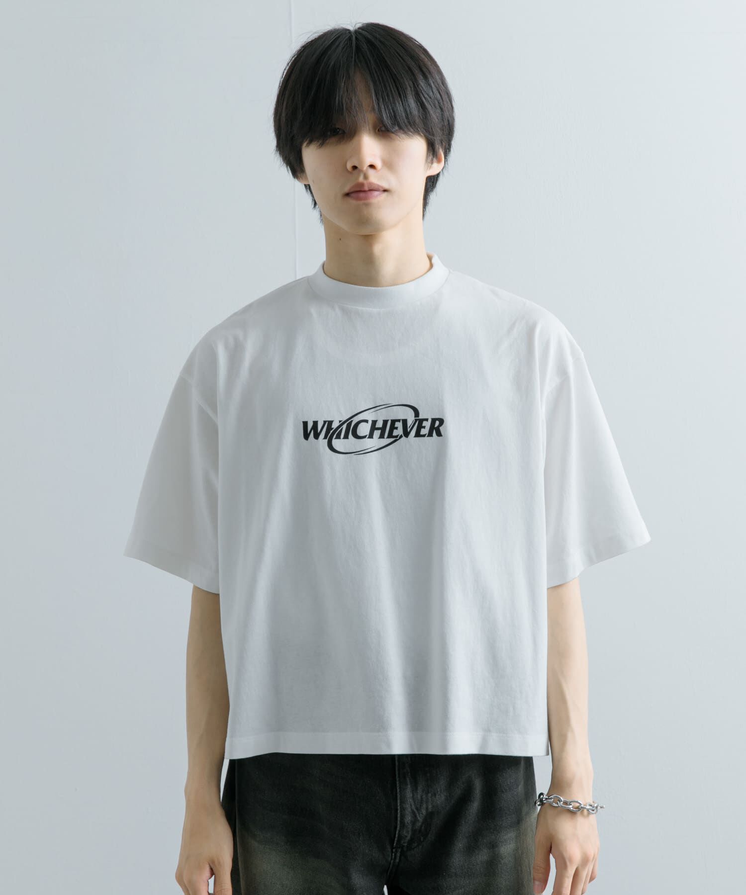 SENSE OF PLACE by URBAN RESEARCH「ロゴグラフィックボクシーTシャツ(5分袖)」|Tシャツ・カットソー|