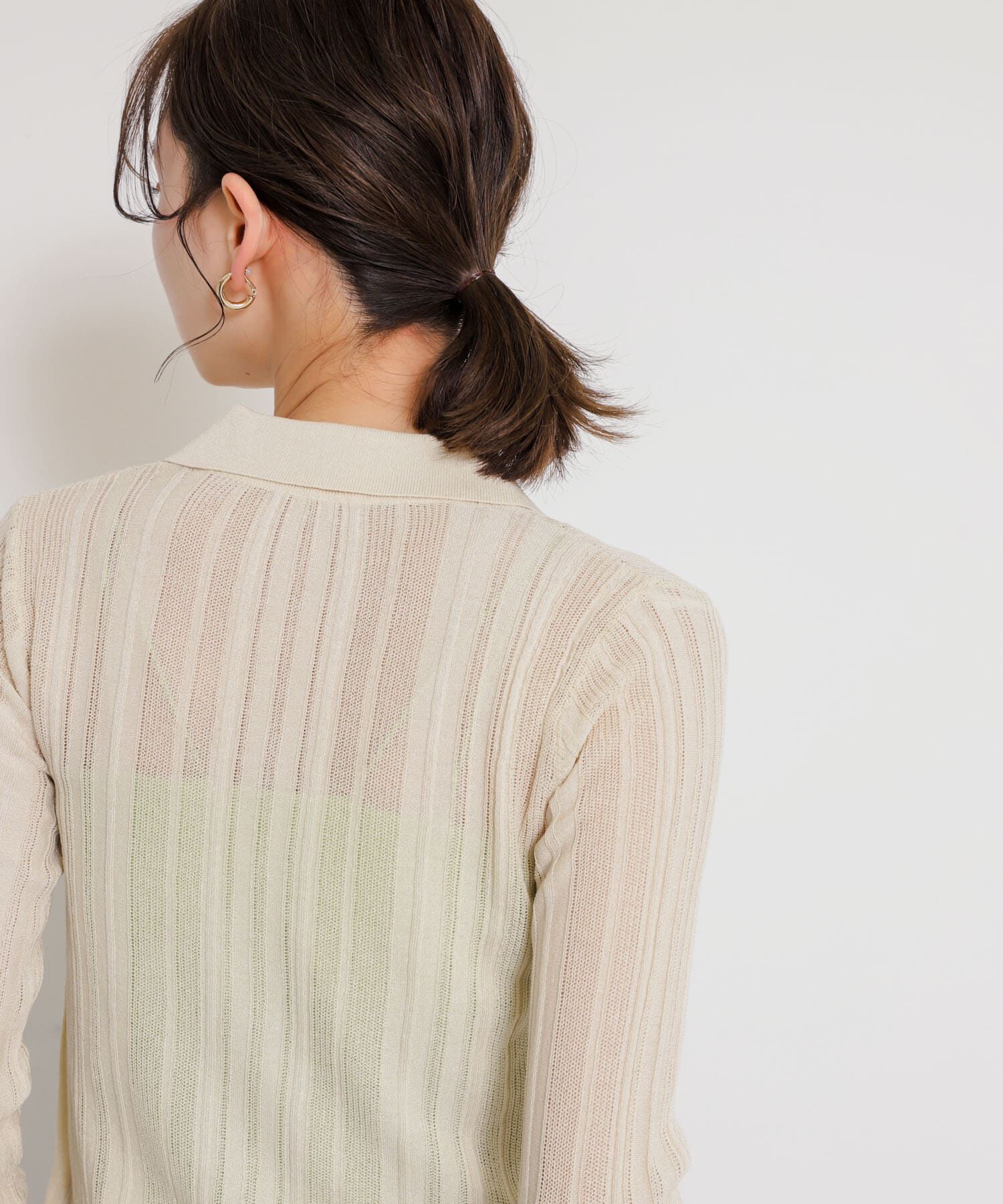 SENSE OF PLACE by URBAN RESEARCH「ランダムリブニットカーディガン」|カーディガン|