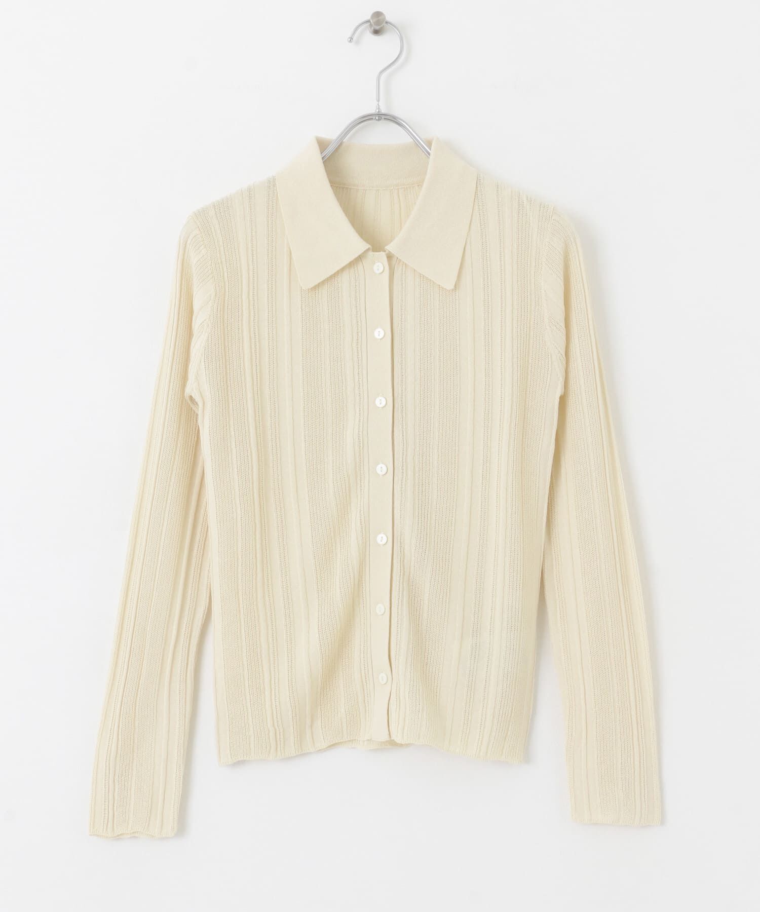 SENSE OF PLACE by URBAN RESEARCH「ランダムリブニットカーディガン」|カーディガン|