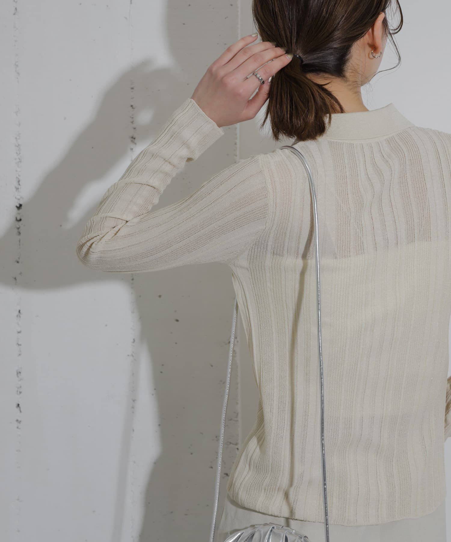 SENSE OF PLACE by URBAN RESEARCH「ランダムリブニットカーディガン」|カーディガン|