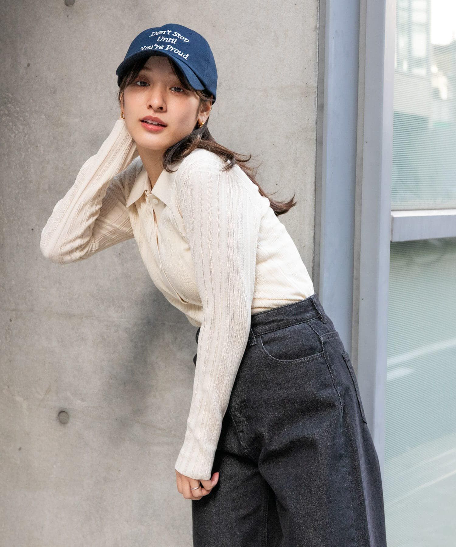 SENSE OF PLACE by URBAN RESEARCH「ランダムリブニットカーディガン」|カーディガン|