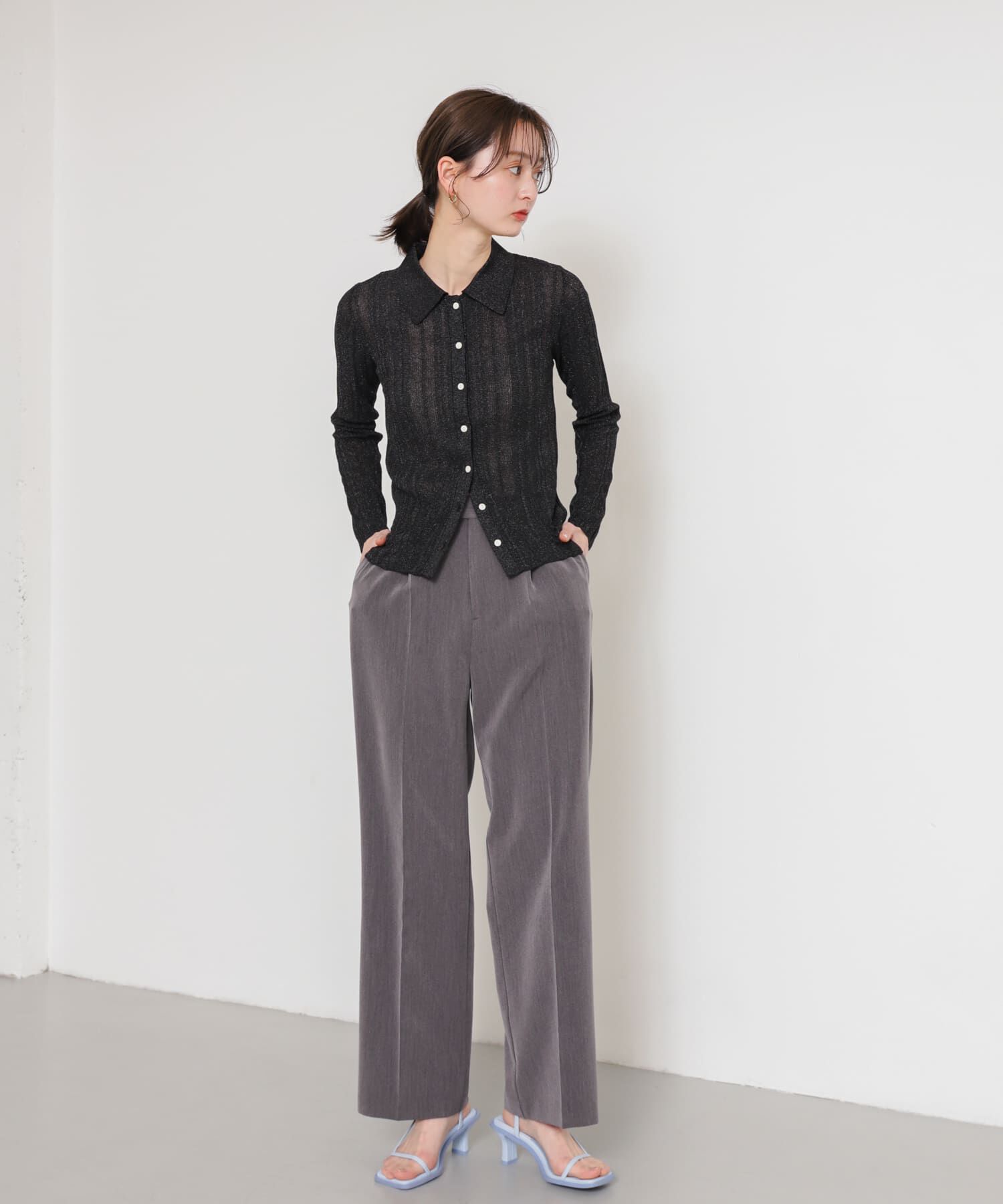 SENSE OF PLACE by URBAN RESEARCH「ランダムリブニットカーディガン」|カーディガン|