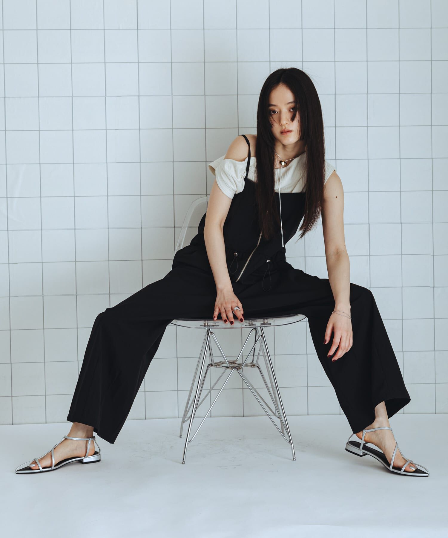 SENSE OF PLACE by URBAN RESEARCH「撥水UVカットウエストドローオールインワン」|スカート|