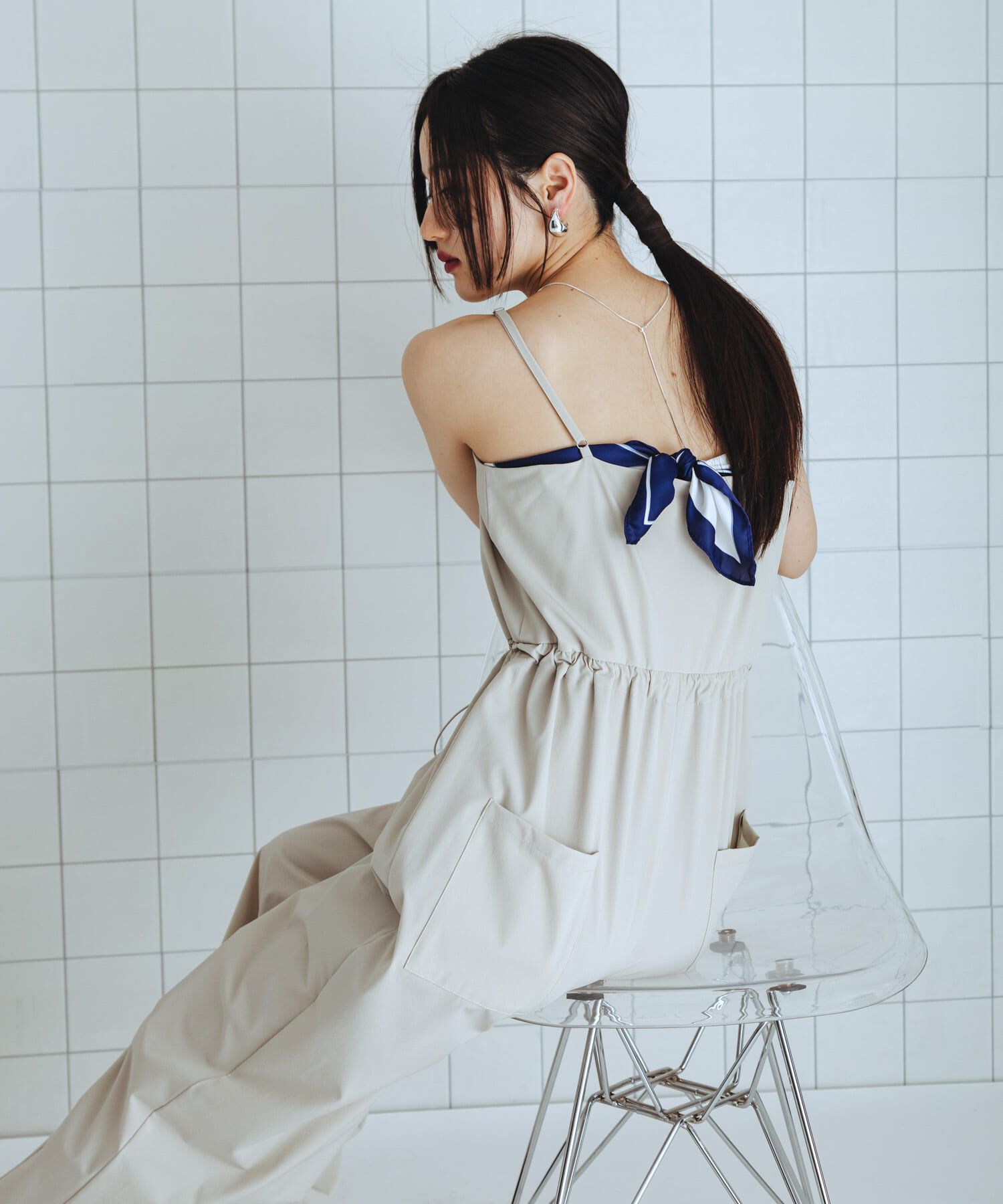 SENSE OF PLACE by URBAN RESEARCH「撥水UVカットウエストドローオールインワン」|スカート|