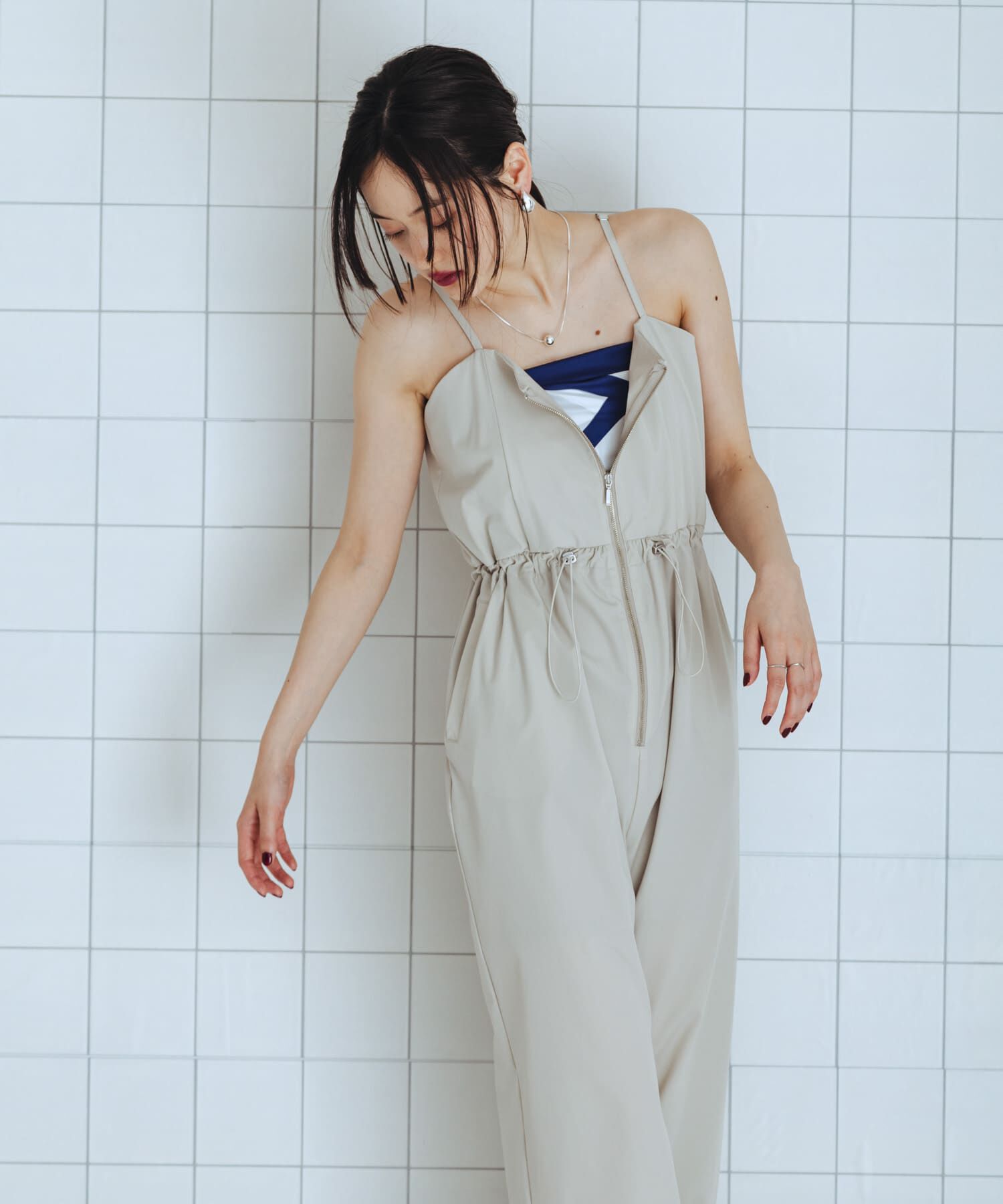 SENSE OF PLACE by URBAN RESEARCH「撥水UVカットウエストドローオールインワン」|スカート|