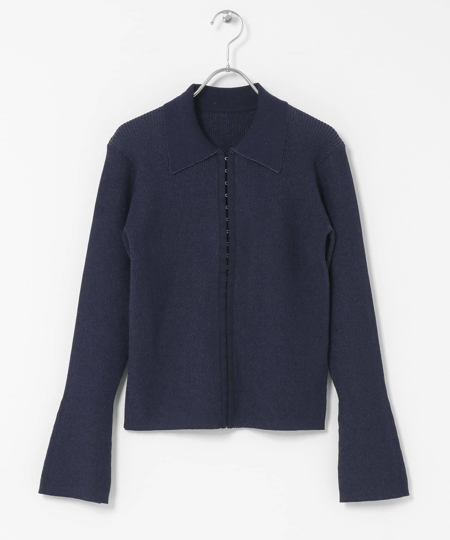 SENSE OF PLACE by URBAN RESEARCH「フロントホックエリツキコンパクトカーディガン」|カーディガン|