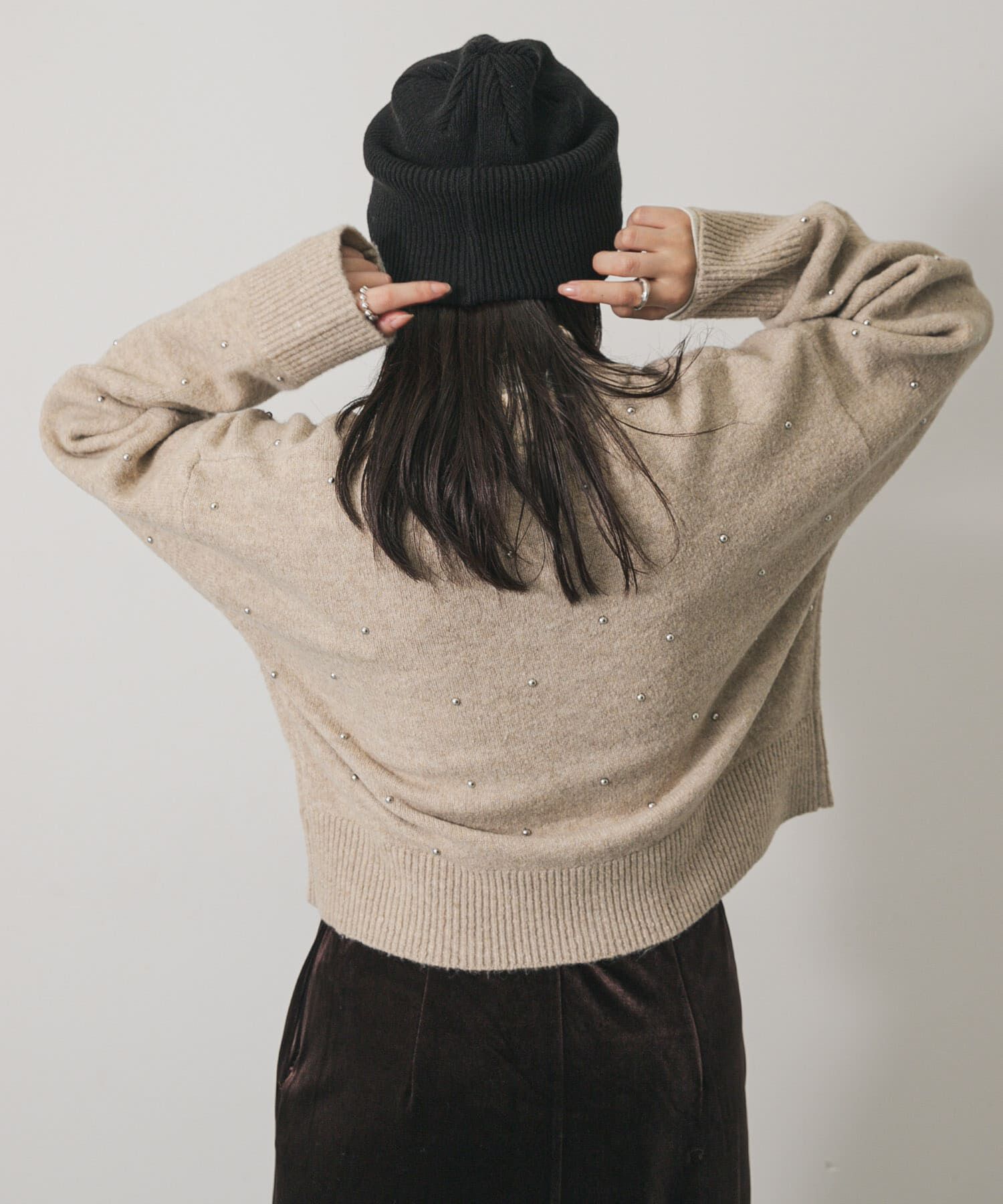 SENSE OF PLACE by URBAN RESEARCH「『洗濯可』ボールビーズカーディガン」|カーディガン|